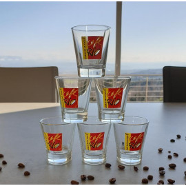  Verres expresso rio visuel avec caf&eacute;