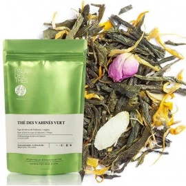 Palais des Th&eacute;s, th&eacute; des vahin&eacute;s vert visuel feuilles