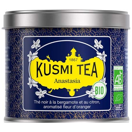  Kusmi tea Anastasia thé noir bio boite métal 100 grammes