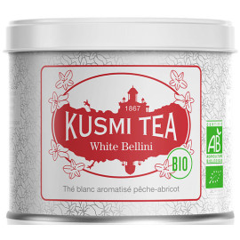 Kusmi Tea White Bellini - thé blanc bio - boite 100 grammes