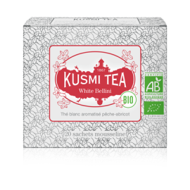 Kusmi Tea White Bellini - th&eacute; blanc bio - boite 100 grammes