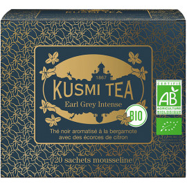 Kusmi Tea Earl Grey Intense Bio, boite m&eacute;tal 100 grammes