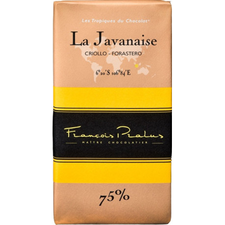 TABLETTE 100g CHOCOLAT La JAVANAISE - Pralus 