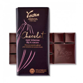 TABLETTE 100g Noir intense 85% cacao - Chocolat Voisin 