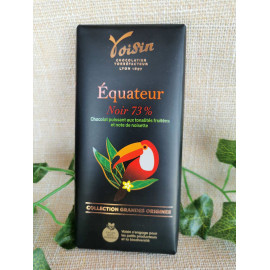 TABLETTE 100g Equateur Noir 73% - Chocolat Voisin