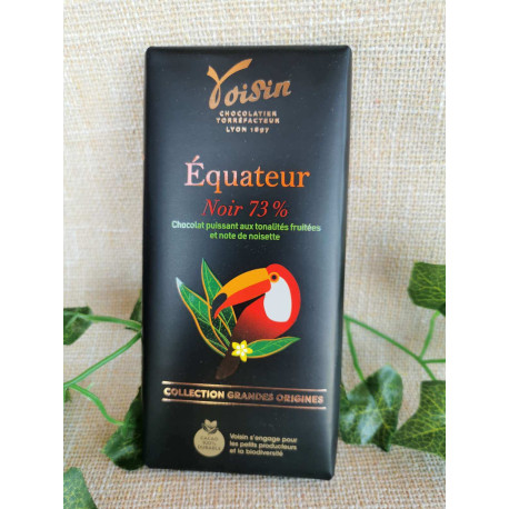 TABLETTE 100g Equateur Noir 73% - Chocolat Voisin