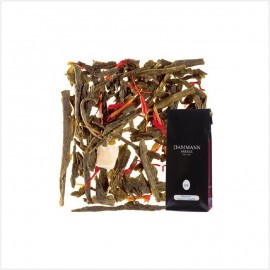 Dammann Fr&egrave;res - macaron cassis violette - Th&eacute; vert