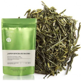 Palais des th&eacute;s - Sencha de Mai Bio - Th&eacute; vert Visuel feuilles